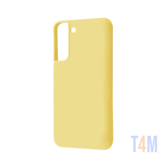 Capa de Silicone para Samsung Galaxy S21 Amarelo